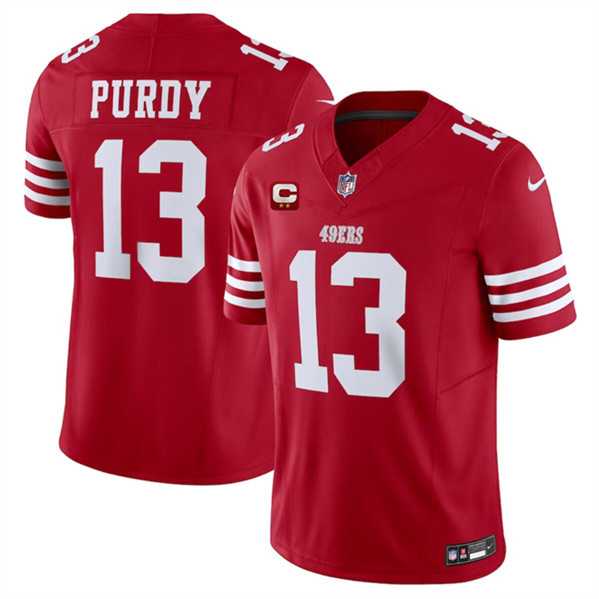 Men & Women & Youth San Francisco 49ers #13 Brock Purdy Red 2024 F.U.S.E. With 2-Star C Patch Vapor Untouchable Limited Stitched Jersey